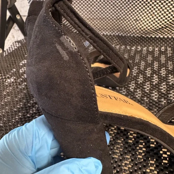 JustFab Black Crisscross Heels - Picture 7 of 11